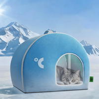 Lit pour chat rafraîchissant d'été, tissu Oxford, nid d'ange, pour chats et chiens, grand, respirant, durable, climatisé, spacieux, pour intérieur