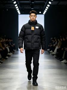 Manteau long matelassé pour femme <span class=keywords><strong>North</strong></span> City à imprimé léopard, style décontracté, avec <span class=keywords><strong>capuche</strong></span>, pour l'hiver, en duvet, finition lisse - Product Image 4