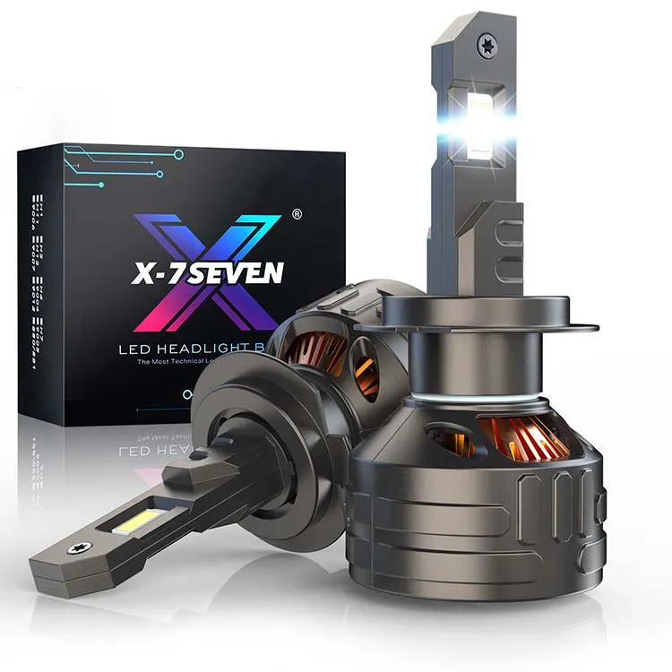 X-7SEVEN 크로노스 12V 자동차 led 전구 24V 트럭 헤드 램프 h3 h4 h7 h11 farol 헤드 라이트 키트 9005 9006 자동 조명 시스템 led