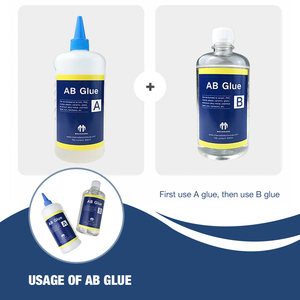 Produzione cinese liquido chiaro colla AB rapida polimerizzazione Trim tappo incollato canale lettera segni colla - Product Image 3