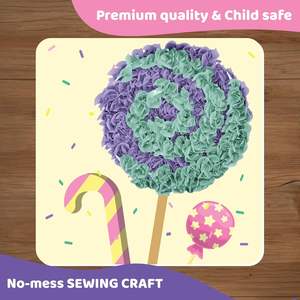 DIY Craft Art Kit Poke in Fun Art Candyland Fashion Flower Pressing Poking Kit pour Adolescents Débutants Enfants - Product Image 2