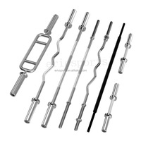 Olymp 47ft Camo Barbell 20kg Barre de poids droite en acier pour Gym Fitness Curl Training Accessoires