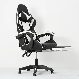 Game Chair Ergonomische Kopfstütze für Bürostuhl Taillen stütze Bequemer verstellbarer Liegestuhl mit hoher Rückenlehne