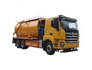 Camion aspirateur 6x4 SAIC‑1VECO HONGYAN, moteur Yuchai 8L, pompe à vide à anneau liquide à forte aspiration, pompe HPP pour un nettoyage rapide des tuyaux - Product Image 1