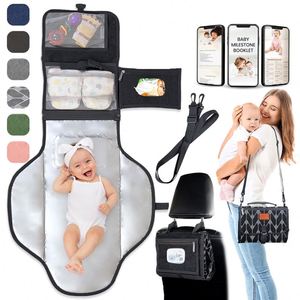 Échantillon gratuit, prix compétitif, sortie d'usine : Tapis à langer portable, sac à langer, organiseur de poussette pour bébé - Product Image 2