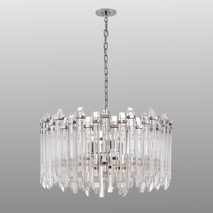 Lámpara Colgante de Cristal y Latón con LED para Sala de Estar, Comedor, Hotel, 110V - Product Image 1