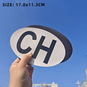 Autocollants magnétiques pour <span class=keywords><strong>voiture</strong></span> <span class=keywords><strong>CH</strong></span>, ovales, autocollants en vinyle pour <span class=keywords><strong>voiture</strong></span>, camionnette, camion, <span class=keywords><strong>autocollant</strong></span> pour <span class=keywords><strong>voiture</strong></span> - Product Image 2