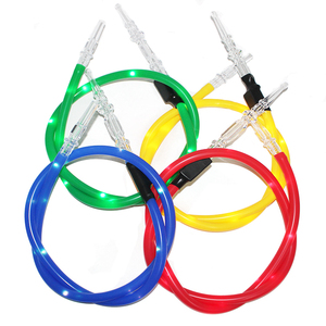Tuyau de narguilé jetable fantaisie à usage unique en PVC de 1.8 mètres avec tube en verre tuyau de poignée en éponge pour fumer des accessoires de narguilé shisha - Product Image 2
