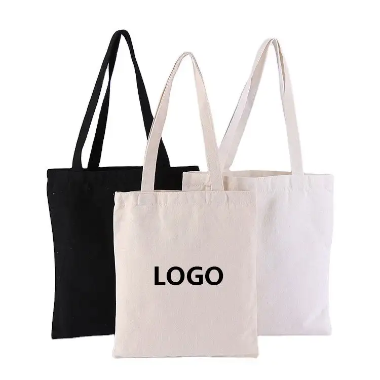 KAISEN Promotional Recycled Customize Printed Calico Canvas Cotton Tote Bags Cotton Bag Canvas Bags With Custom Printed Logo