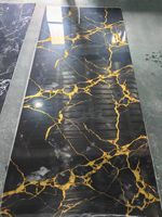 Panneaux muraux en PVC à revêtement brillant UV, imitation marbre, imperméables, écologiques, décoration murale moderne pour salon
