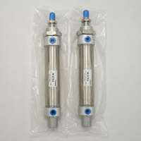 Mini-cylindre pneumatique MA25-75-S, diamètre 25 mm, course 75 mm, en acier inoxydable, pour équipement d'automatisation