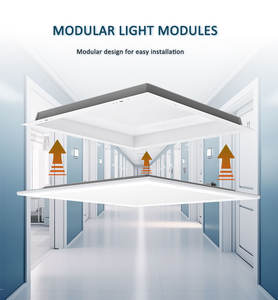Iluminación LED Industrial de Aluminio IP65 para Cuartos Limpios en Áreas de Fotolitografía, Lavable con Manguera y Antideslumbrante - Product Image 6