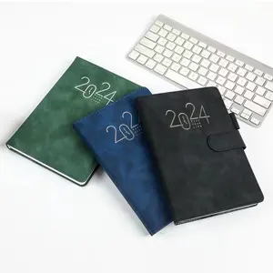 Fábrica Personalizada 2024 Diários Objetivo Planejador A5 Capa Macia Notebook Pen Holder Dia Anual Agenda Diário Em Árabe Espanhol E Inglês