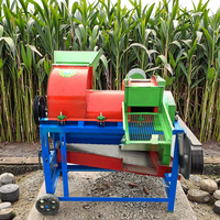 Moteur électrique à haute efficacité, batteuse à maïs et à céréales, machine agricole multifonctionnelle, construction en acier, capacité de 900 kg