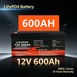 Baterai Lithium LiFePO4 Kapasitas Tinggi 12V 400Ah 460Ah 600Ah Deep Cycle untuk Solar RV Marine Off-Grid UPS Baterai Lifepo4 - Product Image 1