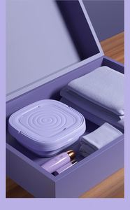 Petite machine à laver pliable pour la maison, machine à laver portable pour sous-vêtements et chaussettes, mini machine à laver - Product Image 5