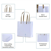 Sac fourre-tout givré réutilisable et adapté aux emballages en plastique, sacs cadeaux pour mariages et fêtes