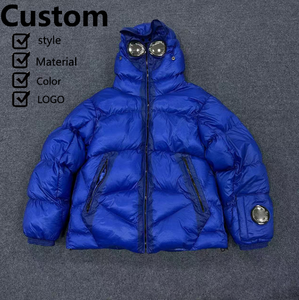 Veste d'hiver épaisse à col montant et fermeture éclair, avec emblème, en coton, idéale pour l'alpinisme - Product Image 1