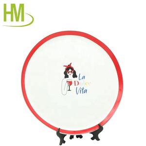 <span class=keywords><strong>Assiette</strong></span> à <span class=keywords><strong>Pizza</strong></span> en porcelaine avec Logo personnalisé imprimé - Product Image 3