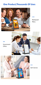 Écran tactile capacitif en forme de L de 8 pouces 1GB 16GB Terminal de paiement Kiosque Machine de commande en libre-service pour restaurant - Product Image 6