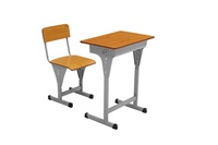Chaise de Bureau Simple de Haute Qualité au Design Classique, Mobilier Scolaire Pratique pour Salle de Classe, Bureau à Domicile, en Métal et Contreplaqué Durables