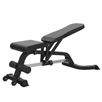 Banc de musculation pliable multifonctionnel de qualité commerciale, capacité maximale de 400 kg, cadre en acier allié réglable pour salle de sport à domicile