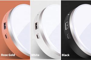 مصباح تخييم محمول LED دائري أبيض قابل لإعادة الشحن من كيهوم، بطارية 8000 مللي أمبير، 80 واط، شحن USB - Product Image 4