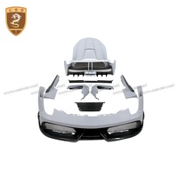 Kits de carrosserie demi-fibre de carbone pour Ferrari 458 Upgrade to Misa Style Front Rear Bumper Guard Engine Hood Bodykit
