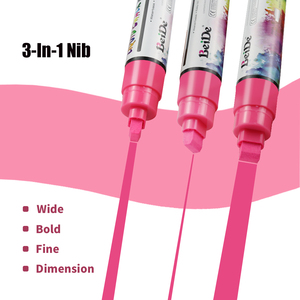 10mm phẳng tip Neon cửa sổ đánh dấu khô xóa nước dựa trên chất lỏng phấn đánh dấu - Product Image 3