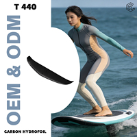 Aile arrière en carbone AXIS pour hydrofoil freeride, best-seller, 440/90, stabilisateur polyvalent, maniabilité ludique, performance de conduite fluide