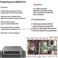 Penjualan Panas ThinkSystem SR670 V2 AI Server PC Video GPU 3U Rack Server Case Penjualan Langsung Pabrik Layanan Kustomisasi Server Rak
