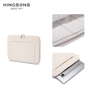 กระเป๋าใส่แล็ปท็อป PU น้ำหนักเบา พกพาสะดวก กันน้ำ ขนาด <span class=keywords><strong>14</strong></span> นิ้ว ดีไซน์เรียบง่าย ซิปปิด สำหรับ MacBook Air Pro - Product Image 5