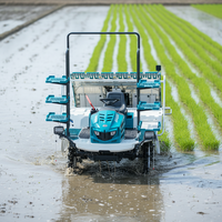 Transplanteuse de riz à grande vitesse de type autoporté, 8 rangs, haute productivité, pour grandes exploitations agricoles, fabriquée en Chine