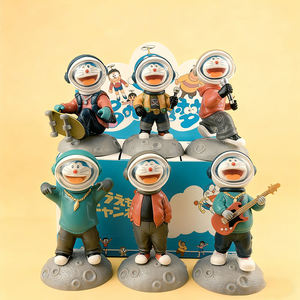 ชุดของเล่นฟิกเกอร์การ์ตูนโดราเอมอนธีมอวกาศแบบสุ่ม 6 ชิ้น/ชุด  ของสะสมรูปปั้น 6 แบบไม่ซ้ำกัน - Product Image 1