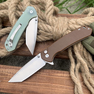 GT-T0033 nuovo coltello da caccia D2 lama G10 manico coltello pieghevole campeggio coltello portatile Tunafire - Product Image 4