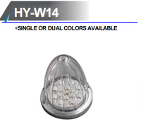 Nouvelles feux de position latéraux LED en forme de pastèque, 12V, SMD LED, feux de dégagement pour camions, voitures/remorques, rouge, ambre, blanc, violet