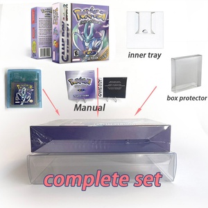 USA Holographic Metallic Foil Silver Red Crystal New Design 7 Colors Gold Green Yellow Version Manual Finish <b>Game</b> Box for Gbc - Product Image 4