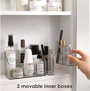 Organizador de Maquillaje Acrílico Grande Premium Personalizado por el Fabricante con Separador - Product Image 4