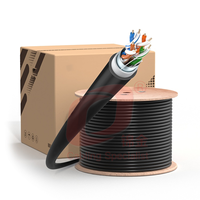 100m 305m Cat5e UTP FTP Serpent Ethernet Câble Feuille D'aluminium Blindé Conducteur En Cuivre PVC Veste Intérieur Aérien LAN Câble Internet