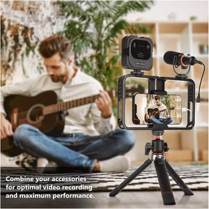 NEEWER universale telefono Video Rig Kit compatibile con iPhone 14 Plus 14 13 12 Pro Android, telefono palmare in alluminio gabbia con - Product Image 3