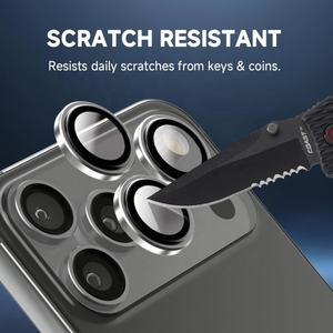 IPhone 17 용 HD 투명 3D PVD 강화 유리 렌즈 보호기 카메라 렌즈 커버 화면 보호기 - Product Image 4