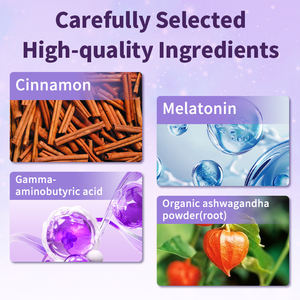 DHOP Melatonin gusi tidur manis suplemen stroberi permen karet untuk relaksasi tidur mendorong tidur & menenangkan suasana hati - Product Image 4