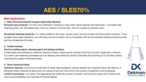 AES CAS 9004-82-4/SLES 70%/ Surfactante/Sulfato de Éter de Alcohol Sódico/AE2S - Product Image 2