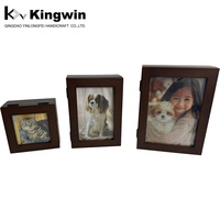 Vente en gros directe d'usine pour urne funéraire en bois pour animaux de compagnie avec cadre photo imprimé UV 30/50/70 Cu.in. Boîte commémorative personnalisée pour chat