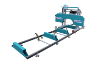 Taşınabilir hızar yatay şerit testere değirmen arabası/ormancılık sawmachines/benzinli motorlu taşınabilir yatay şerit testere