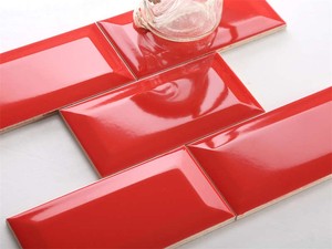 Modern Style 10*20 <strong>Beveled</strong> <strong>Subway</strong> Ceramic <strong>Tile</strong> Glazed Interior <strong>Wall</strong> <strong>Tiles</strong> for Bathroom Floor 5mm Thick Metal Heat Insulation