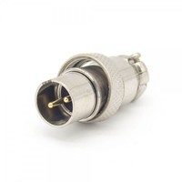 Conector de Alimentación Circular de Aleación de Zinc para Soldar GX16, Enchufe de Aviación Macho Recto Impermeable de 2 Pines EnerGiz Electronics
