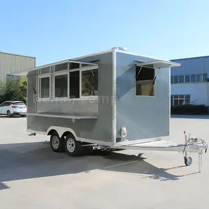 Camion di cibo per cibo completamente attrezzato carrello di gelato per strada mobile per pizza