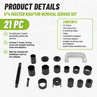 Kit d'outils de presse pour rotules 21 pièces universel 2WD 4WD avec adaptateurs et support en C pour démontage et installation