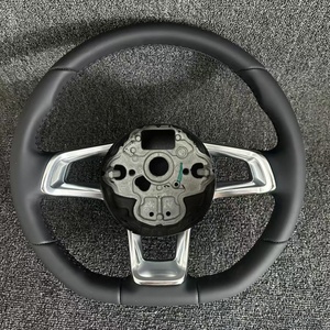 พวงมาลัยรถยนต์หุ้มหนังสำหรับรถยนต์ Volkswagen <span class=keywords><strong>VW</strong></span> CC Magotan Golf 4 5 6 7 R <span class=keywords><strong>Jetta</strong></span> MK5 MK6 MK7 MK7.5 Polo Tiguan Passat GTl GTS GTD - Product Image 1